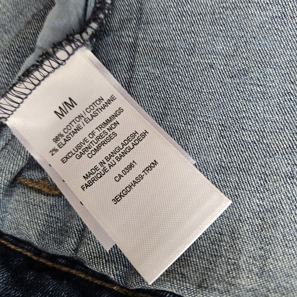 Denver Hayes Cropped Jean Jacket Women's Size Medium - Picture 4 of 4